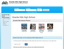 Tablet Screenshot of granitehillshighschool.org